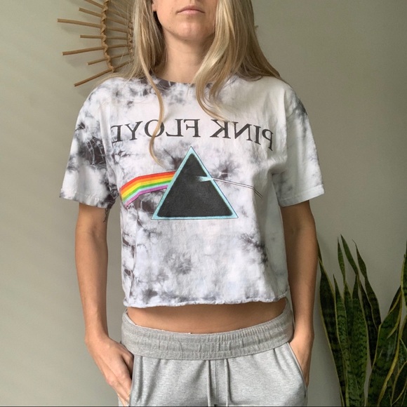 Vintage Pink Floyd cropped T-Shirt - Picture 1 of 4